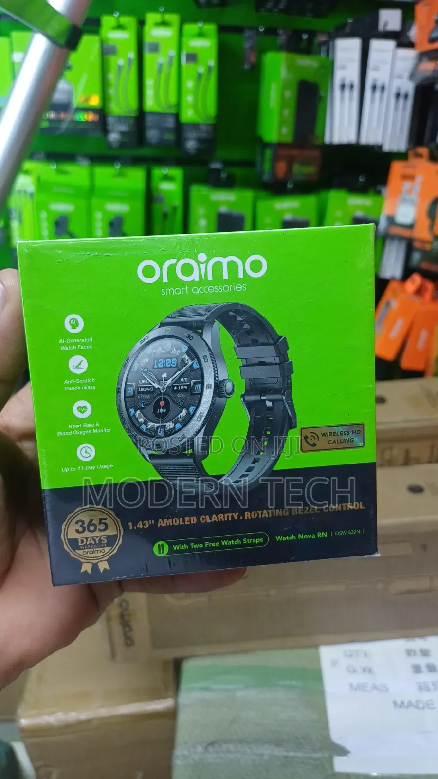 Oraimo Watch Nova RN 1.43" AMOLED Touchscreen Smartwatch