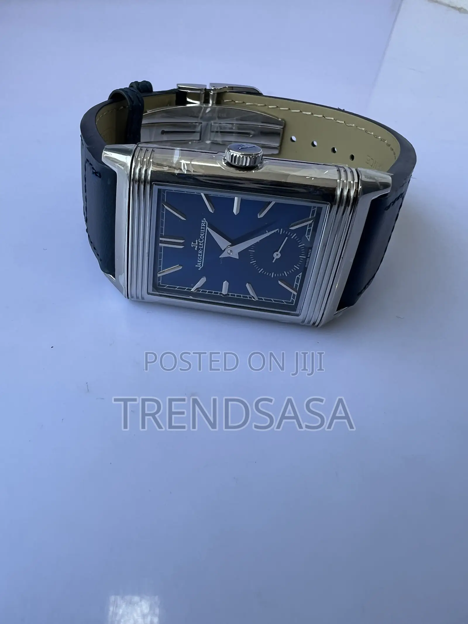 Jaeger Lecoultre Reversal Watch,two in One Blue and White Dial Watch
