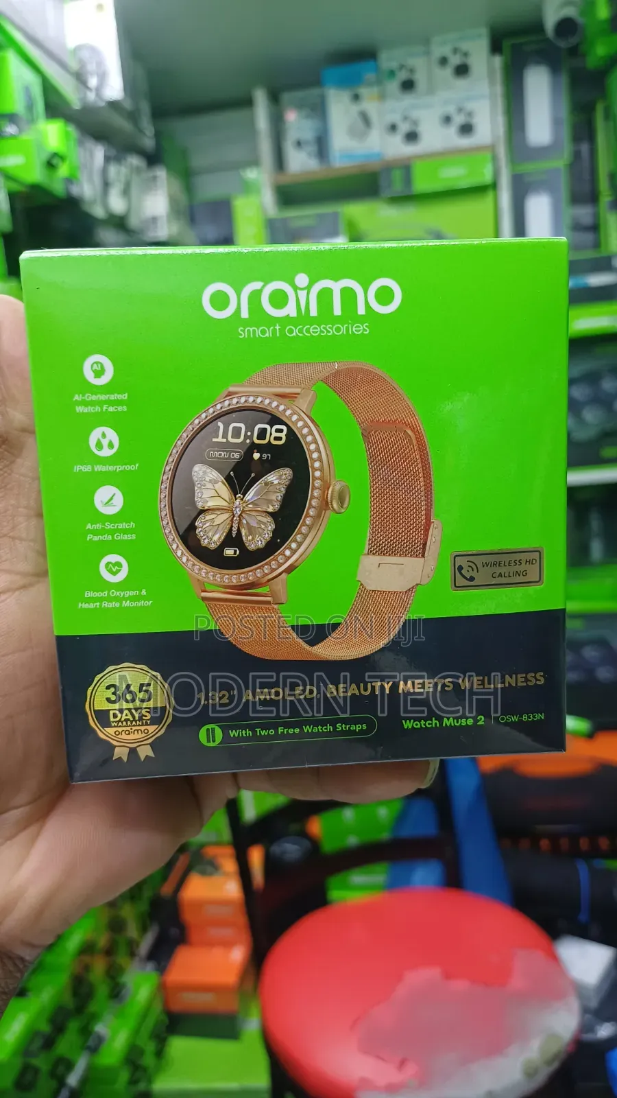 Oraimo Watch Muse 2 1.32" AMOLED Cute Ladies Smart Watch