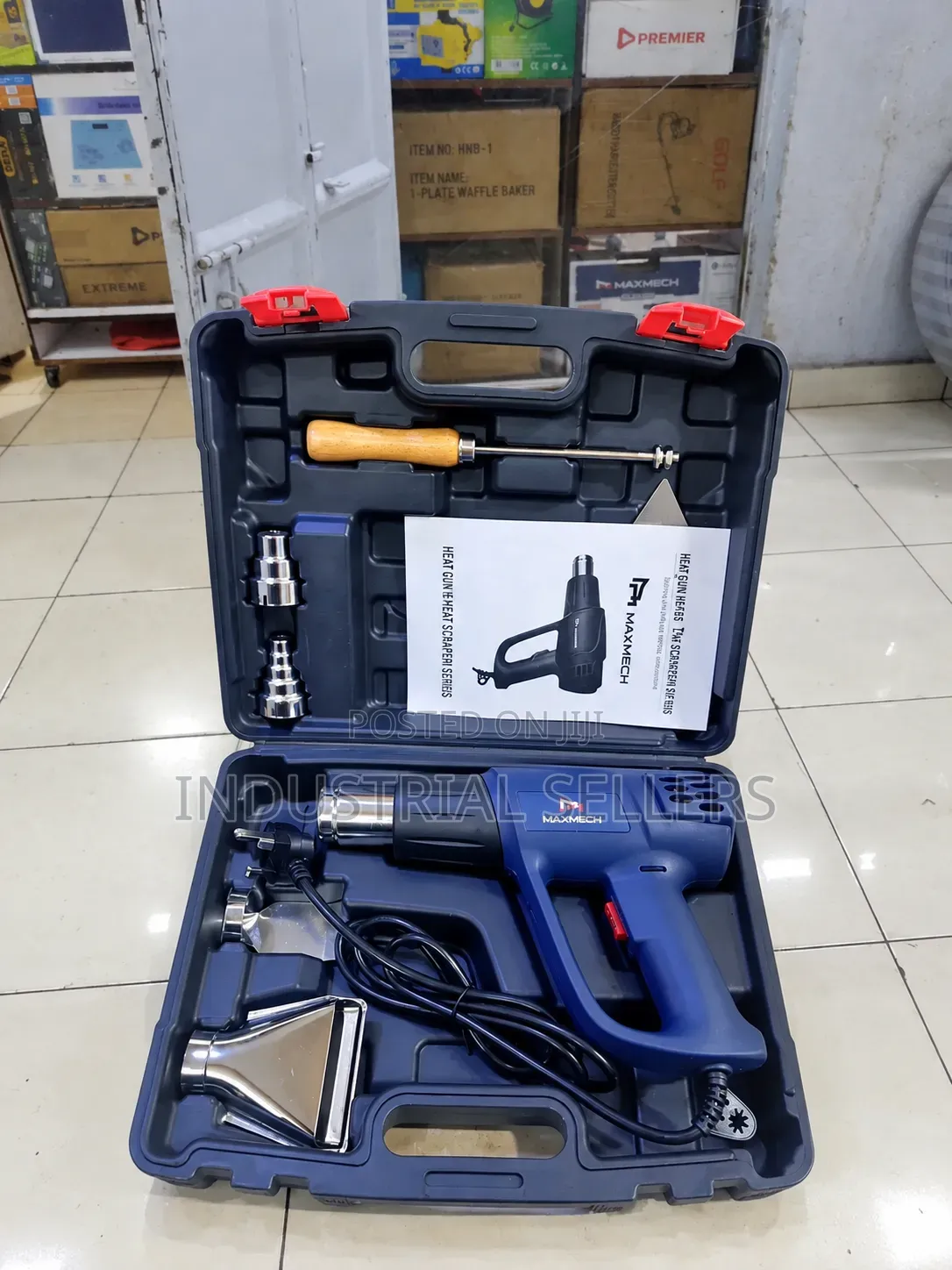 MAXMECH Heat Gun Kit – Electric Heat Gun With Nozzles Carrying Case