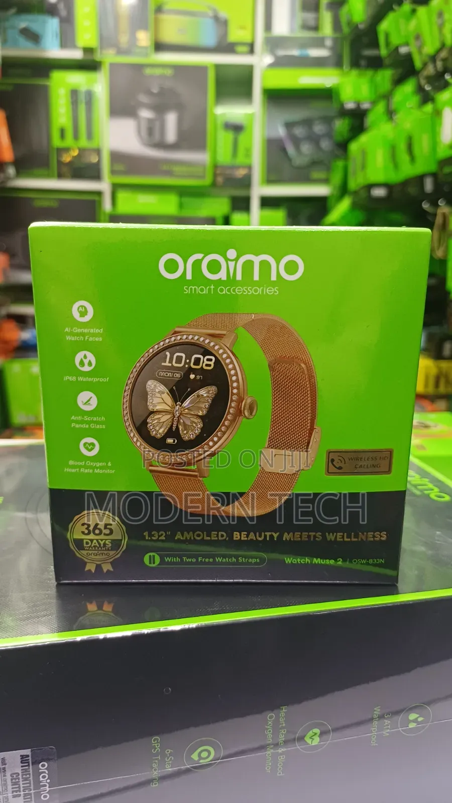 Oraimo Watch Muse 2 1.32" AMOLED Cute Ladies Smart Watch OSW-833N