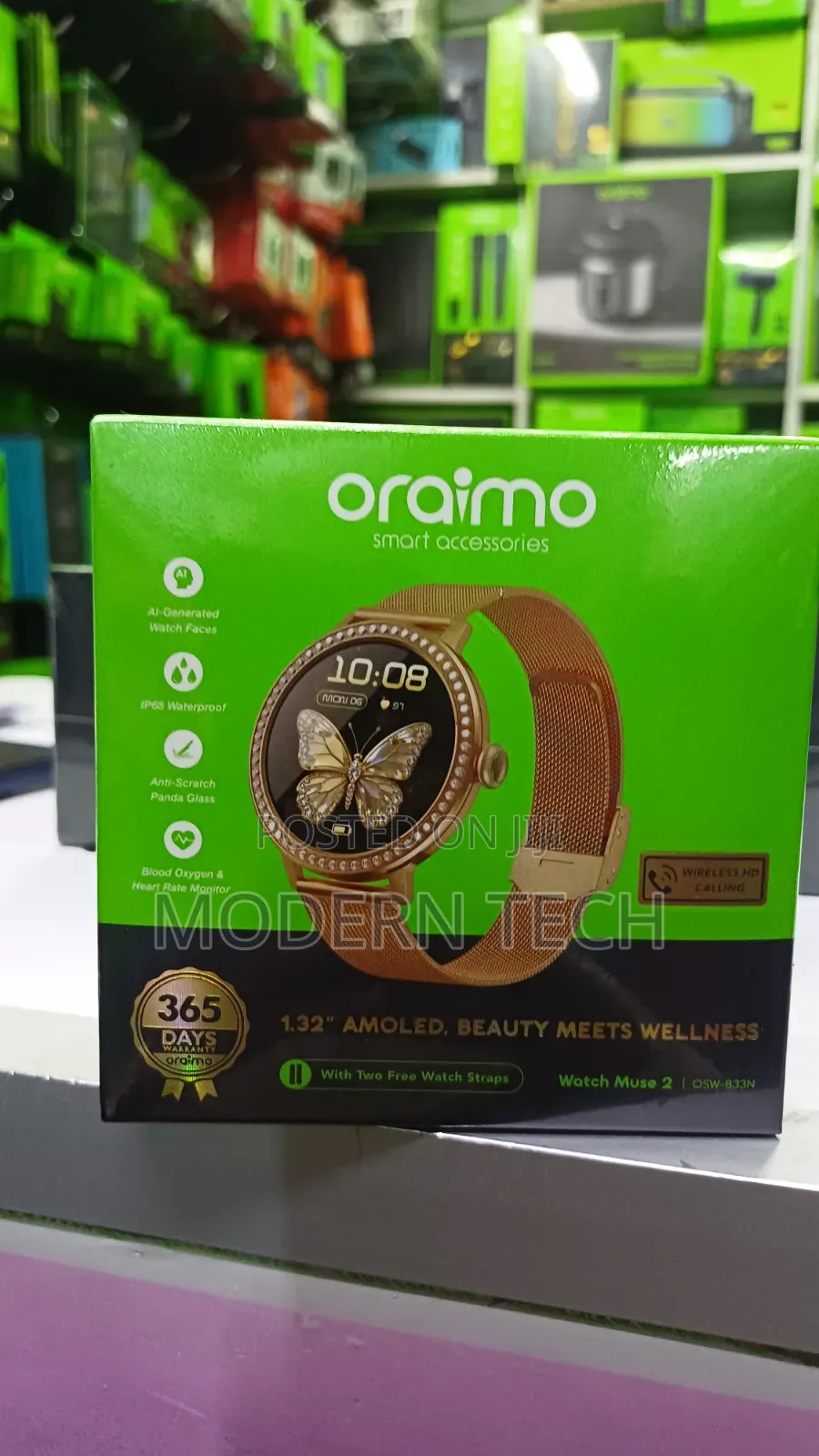 Oraimo Watch Muse 2 Amoled Display Smart Watch