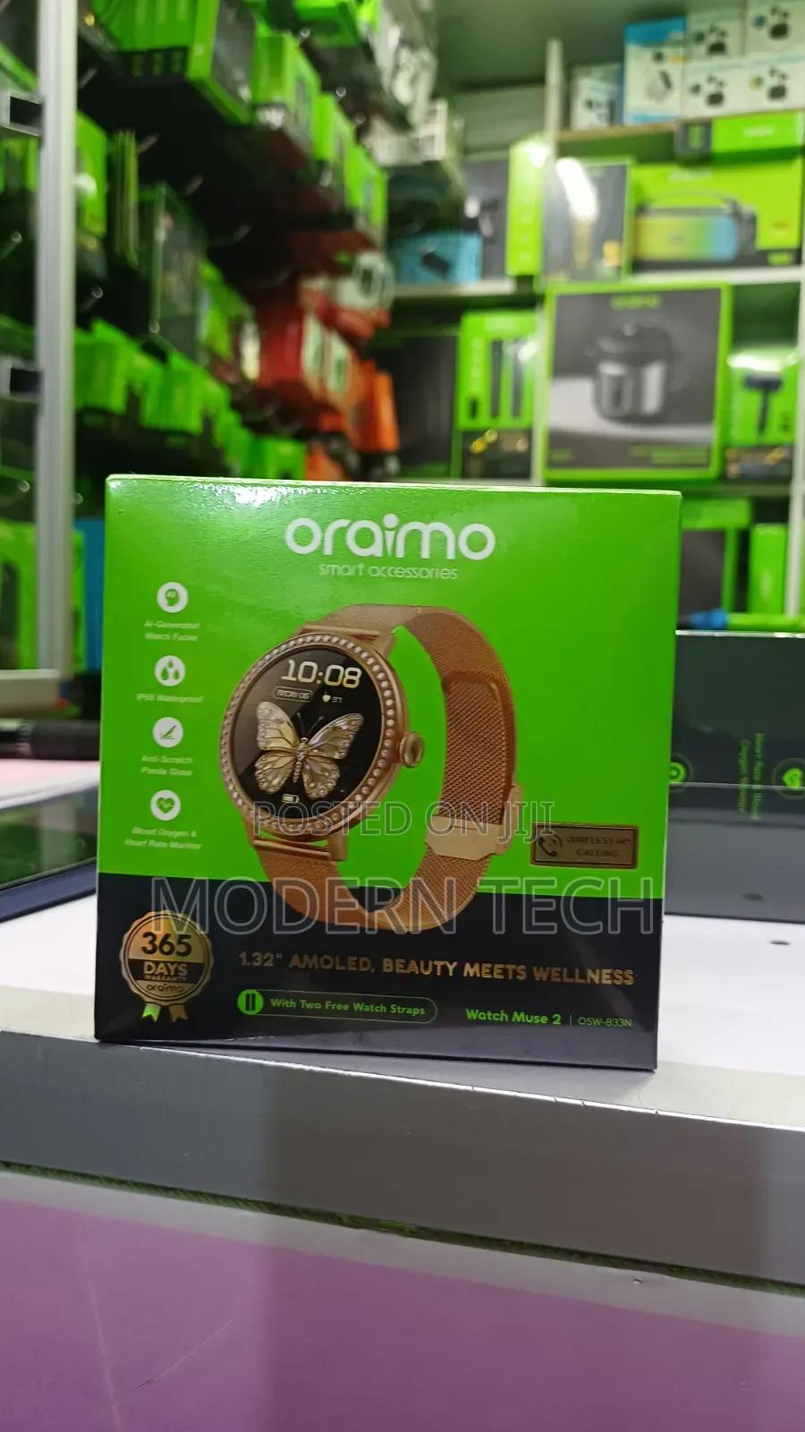 Oraimo Watch Muse 2 Amoled Display Smart Watch
