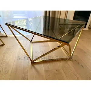 Diamond Shaped Glass Coffee Table