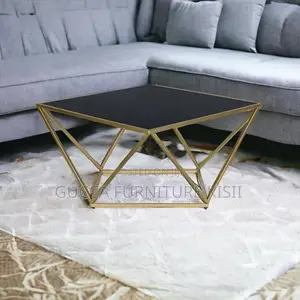 Diamond Shaped Glass Coffee Table