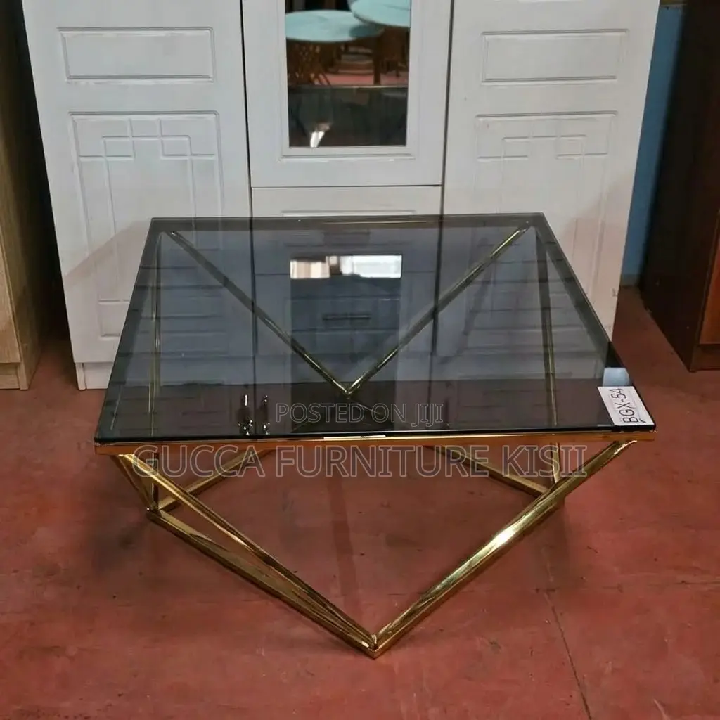 Diamond Shaped Glass Coffee Table