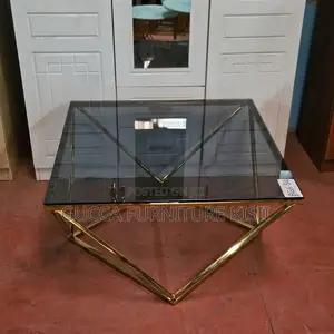 Diamond Shaped Glass Coffee Table