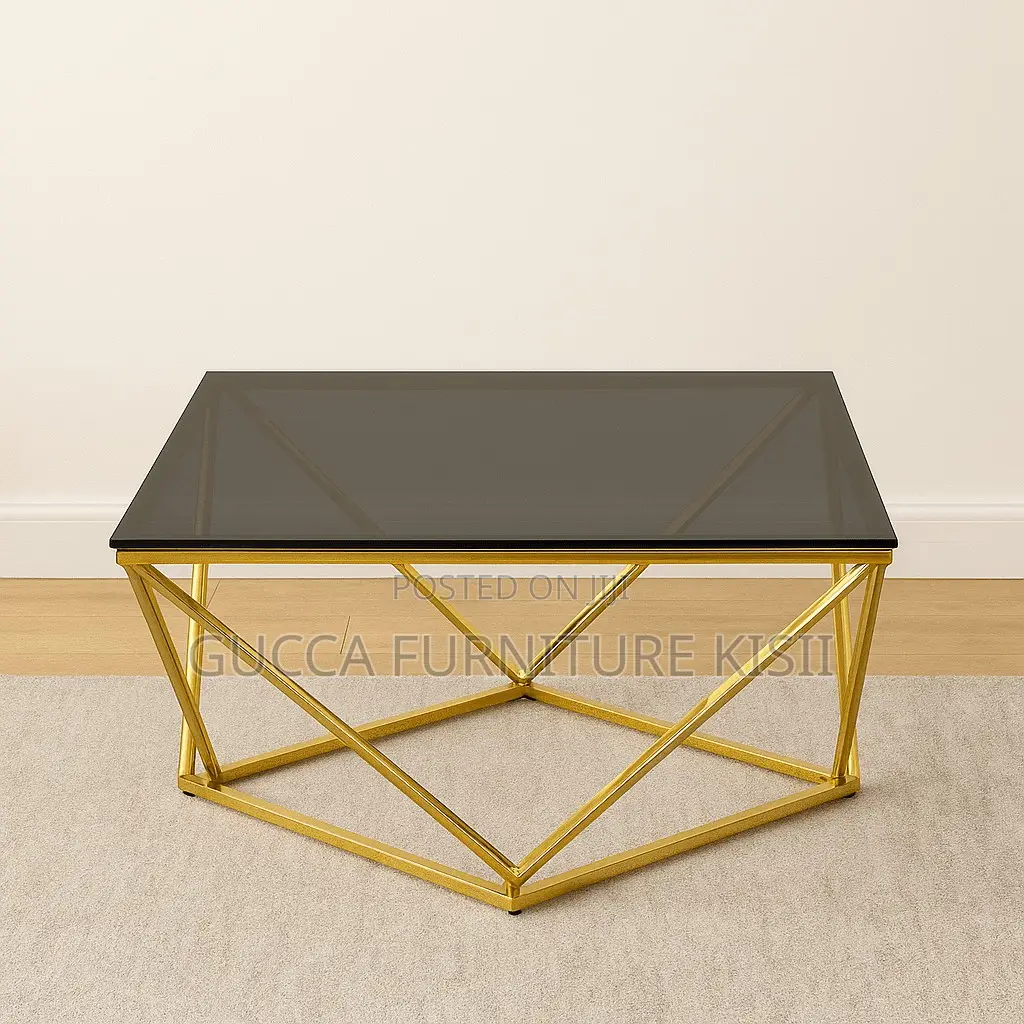 Diamond Shaped Glass Coffee Table