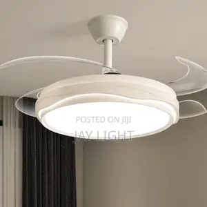 LED Ceiling Fan Light Modern Simple Multi-Color Temp Bedroom Light
