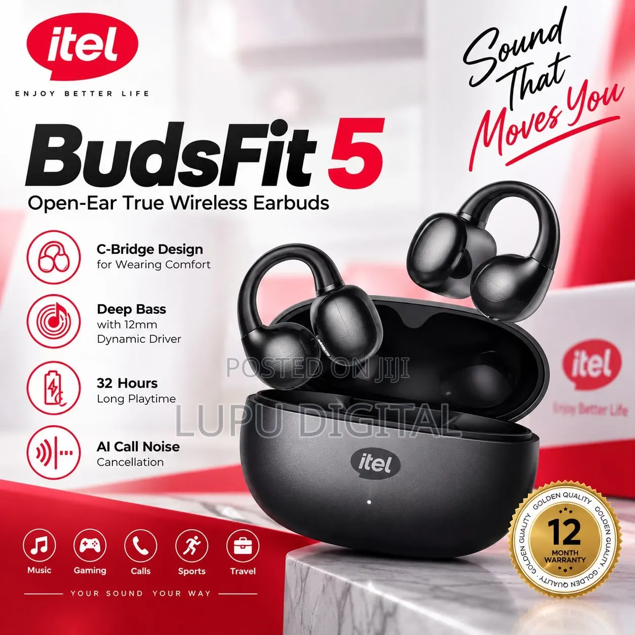 Itel BudsFit5 Wireless Earbuds