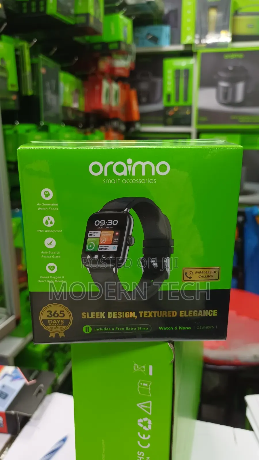 Oraimo Watch 6 Nano 1.52" Smart Watch