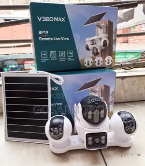 4Lens V380 4G Solar-Powered PTZ Security Camera With Panoramic View