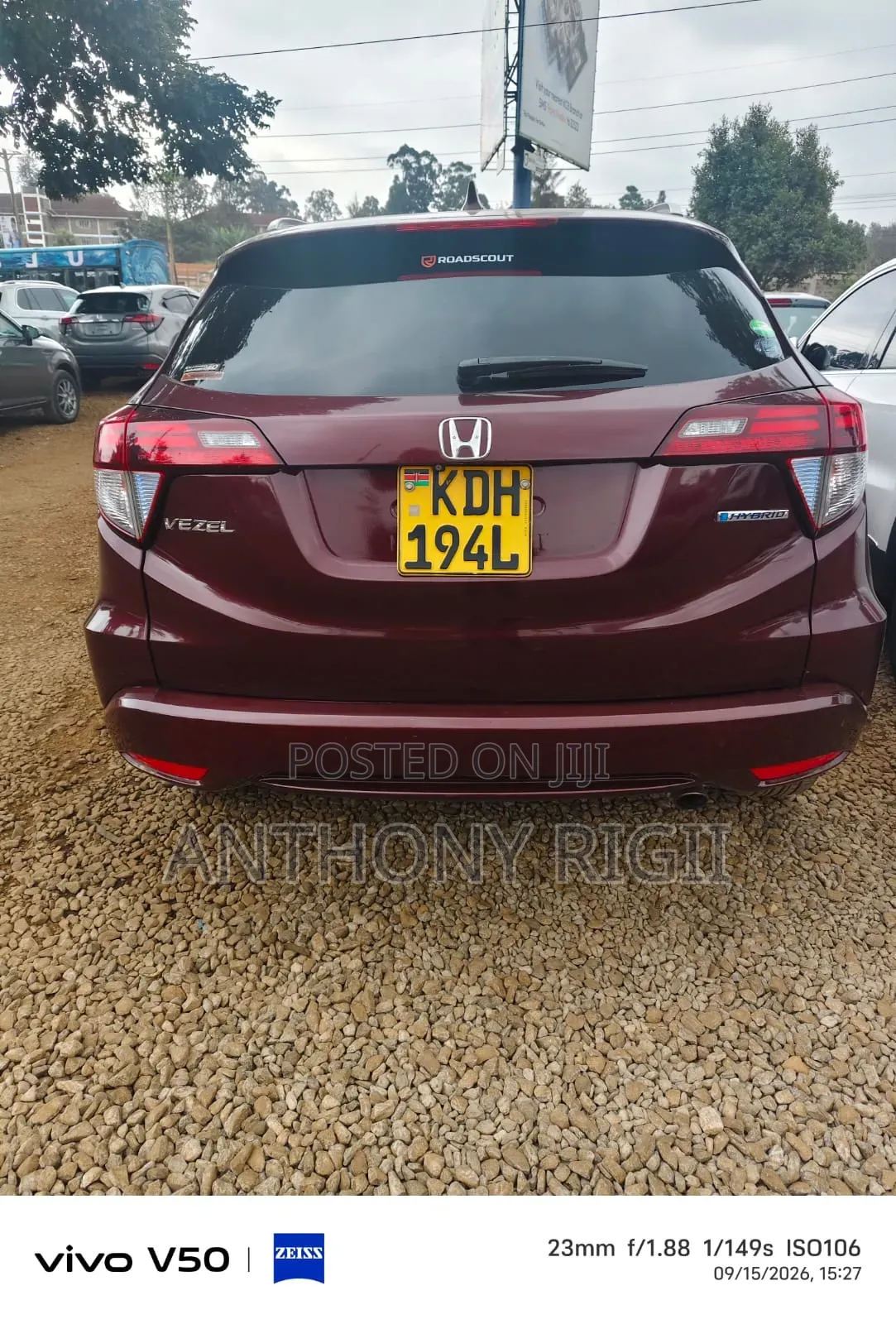 Honda Vezel 1.5 Hybrid 2WD 2015 Burgundy