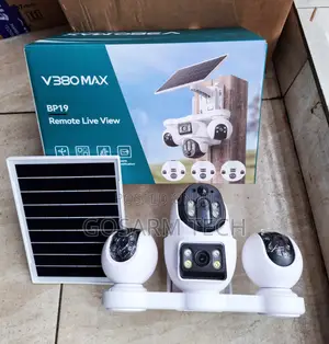 8MP 4G Solar-Powered 4 Lens PTZ Security Camera With 24/7 Monitoring