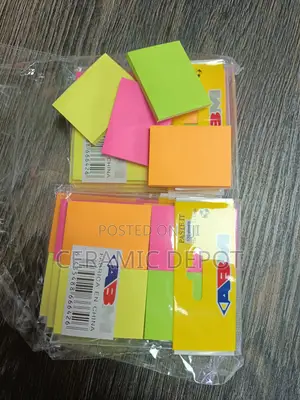 Multicolour Sticky Note Pads – Ecopack -12 Sets Each Has 4 Pieces