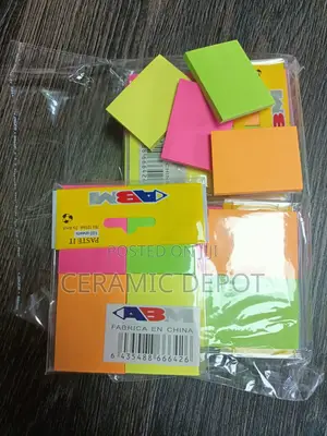 Multicolour Sticky Note Pads – Ecopack -12 Sets Each Has 4 Pieces
