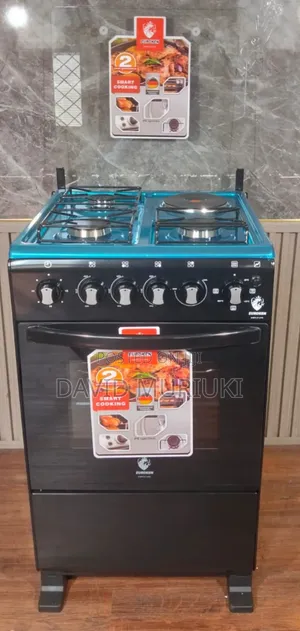 Euroken Free Standing (50BY55) 3 Gas Burner +1 Electric Cooker