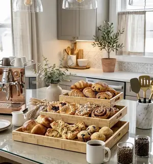 Eco-Luxury 3-in-1 Bamboo Breakfast Platters