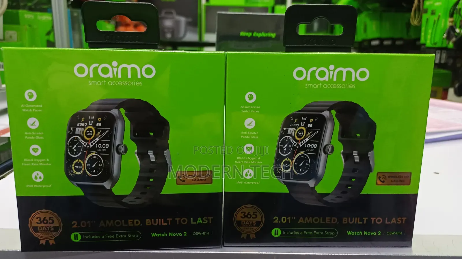 Oraimo Watch Nova 2 2.01" AMOLED IP68 Curved Touchscreen Smart Watch