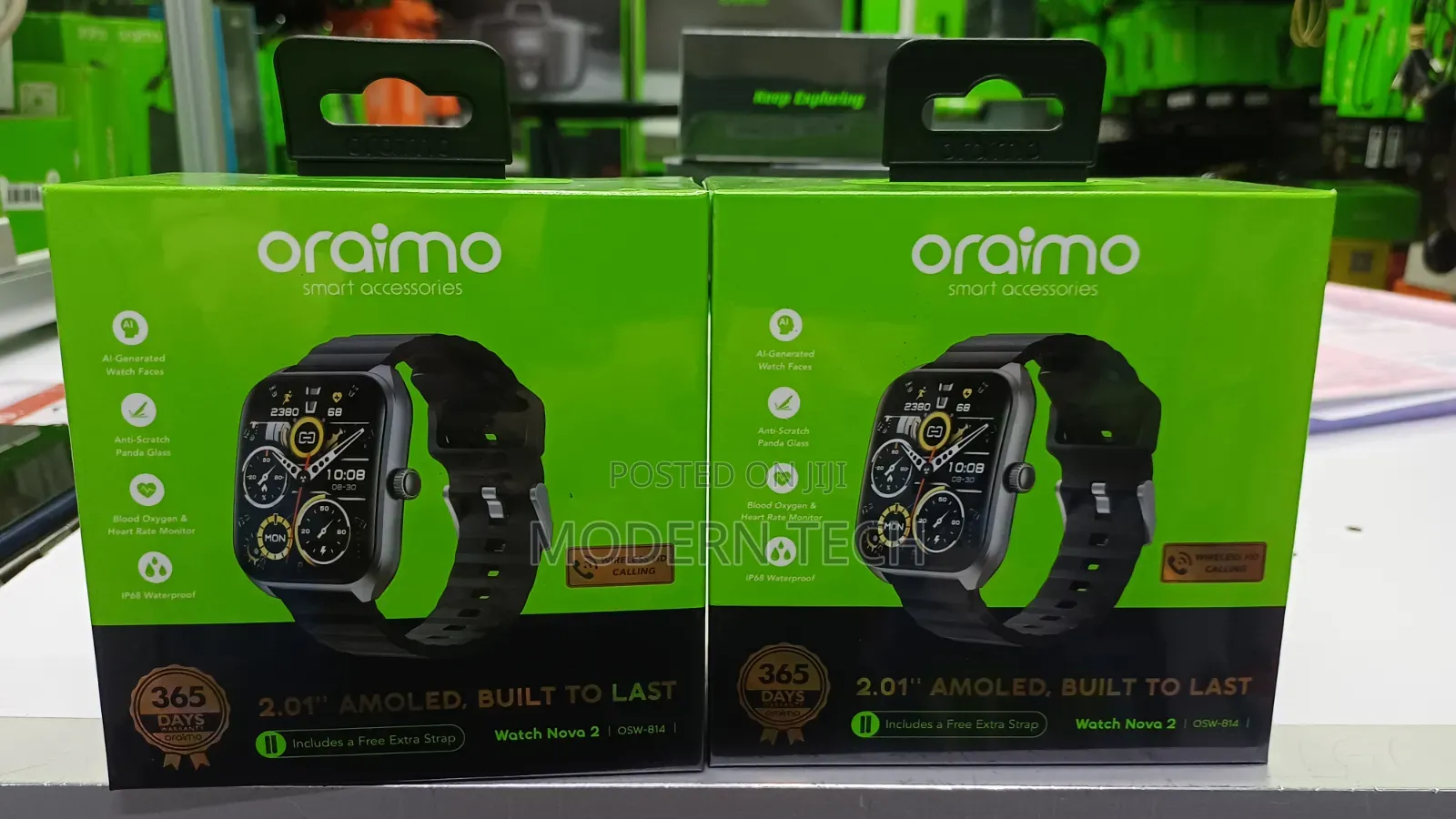 Oraimo Watch Nova 2 2.01" AMOLED IP68 Curved Touchscreen Smart Watch
