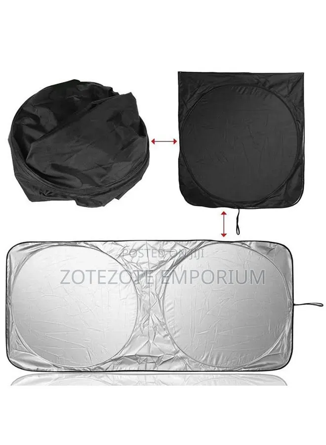 Foldable Car Sunshade – Front Windshield Sun Heat Reflector Protector