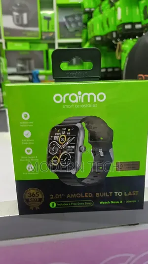 Oraimo Nova 2 Smart Watch – 2.01" AMOLED IP68 Waterproof