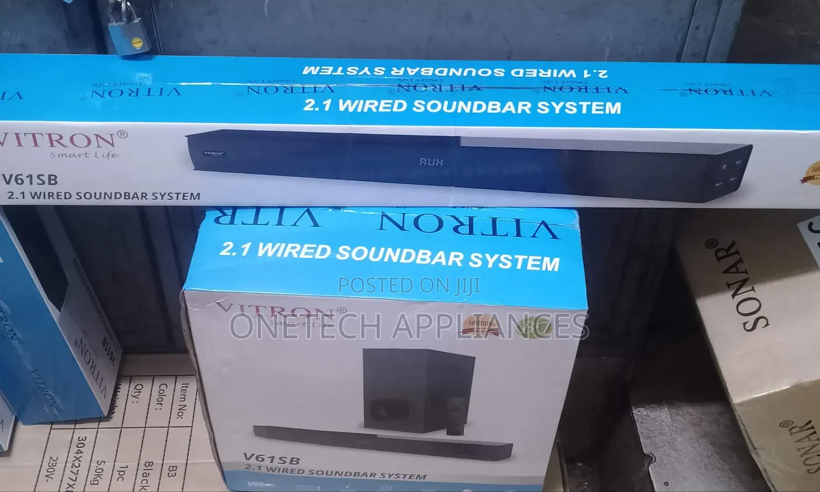 Vitron Soundbar V61SB Remote 12000W PMPO Bluetooth Aux/ OPTICAL
