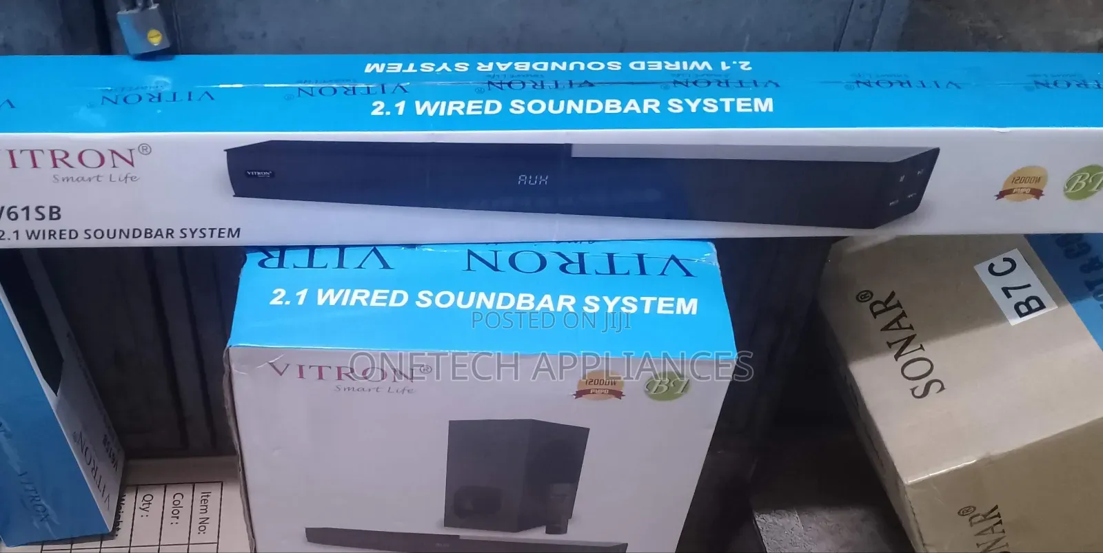 Vitron Soundbar V61SB Remote 12000W PMPO Bluetooth Aux/ OPTICAL