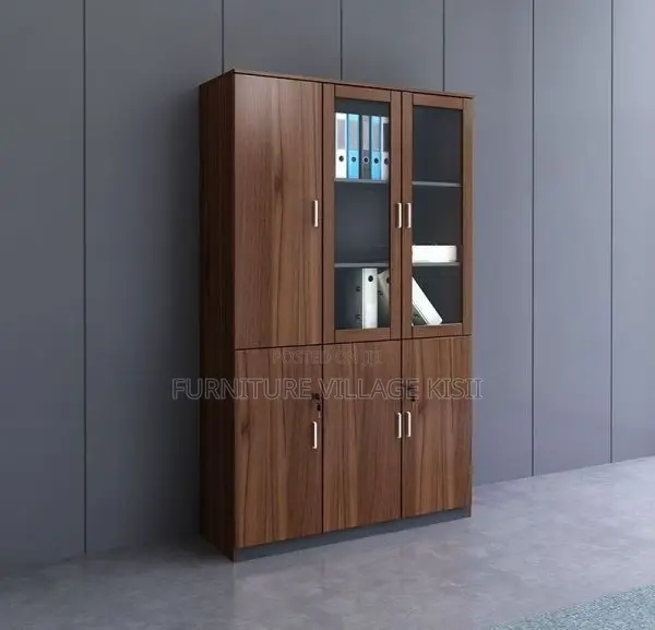 Office Cabinet; 3-Door Wooden Filing Cabinet