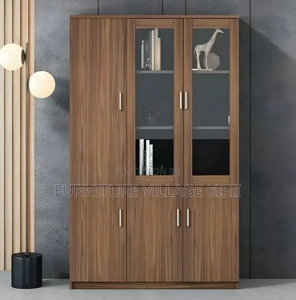 Office Cabinet; 3-Door Wooden Filing Cabinet
