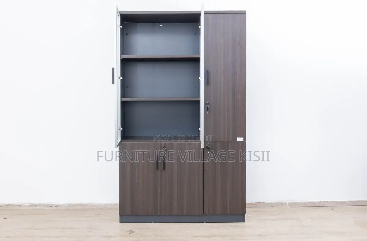 Office Cabinet; 3-Door Wooden Filing Cabinet
