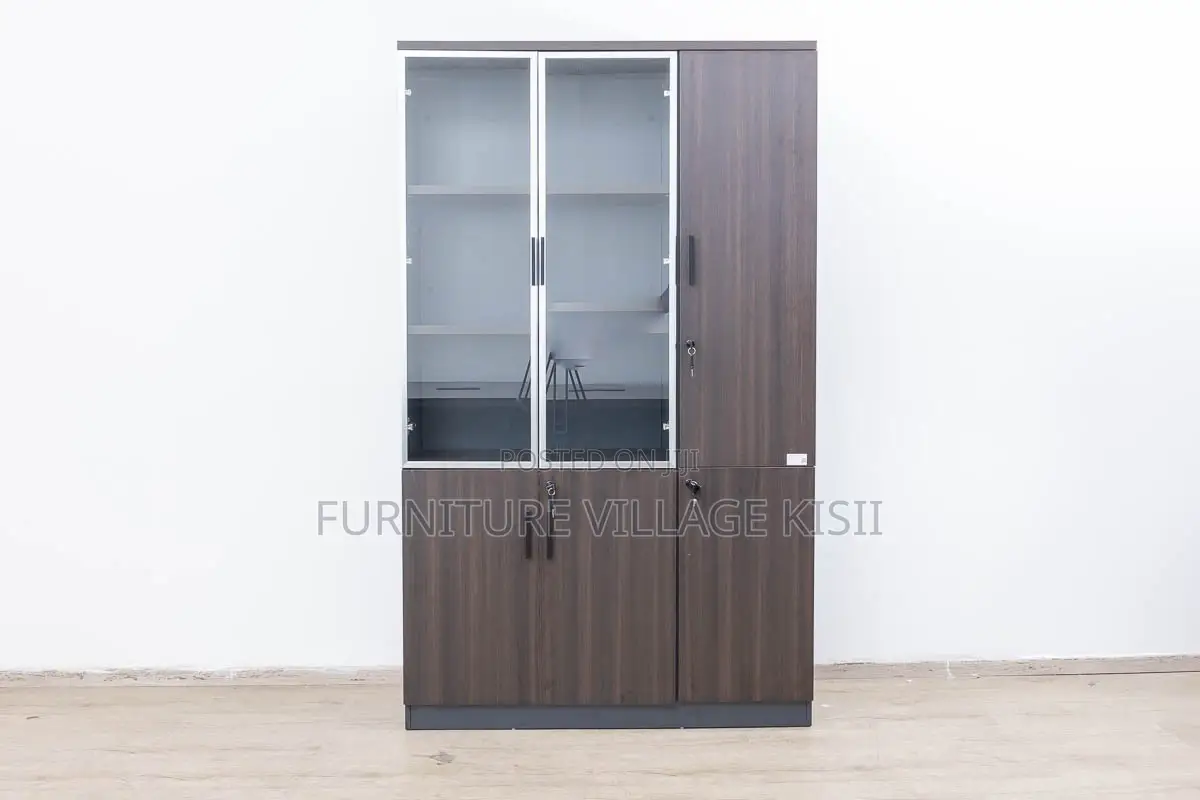 Office Cabinet; 3-Door Wooden Filing Cabinet