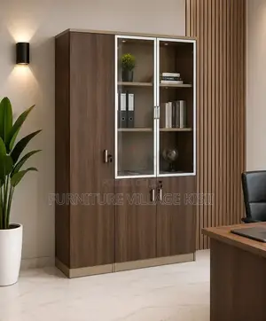 Office Cabinet; 3-Door Wooden Filing Cabinet