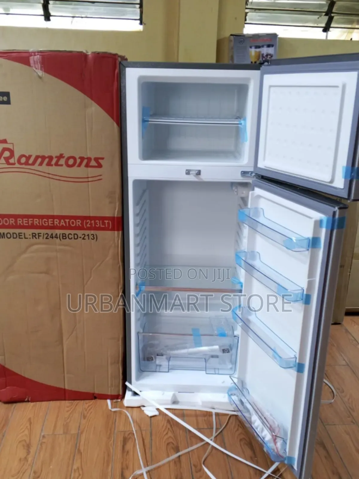 Ramtons 213L 2 Door Refrigerator Silver