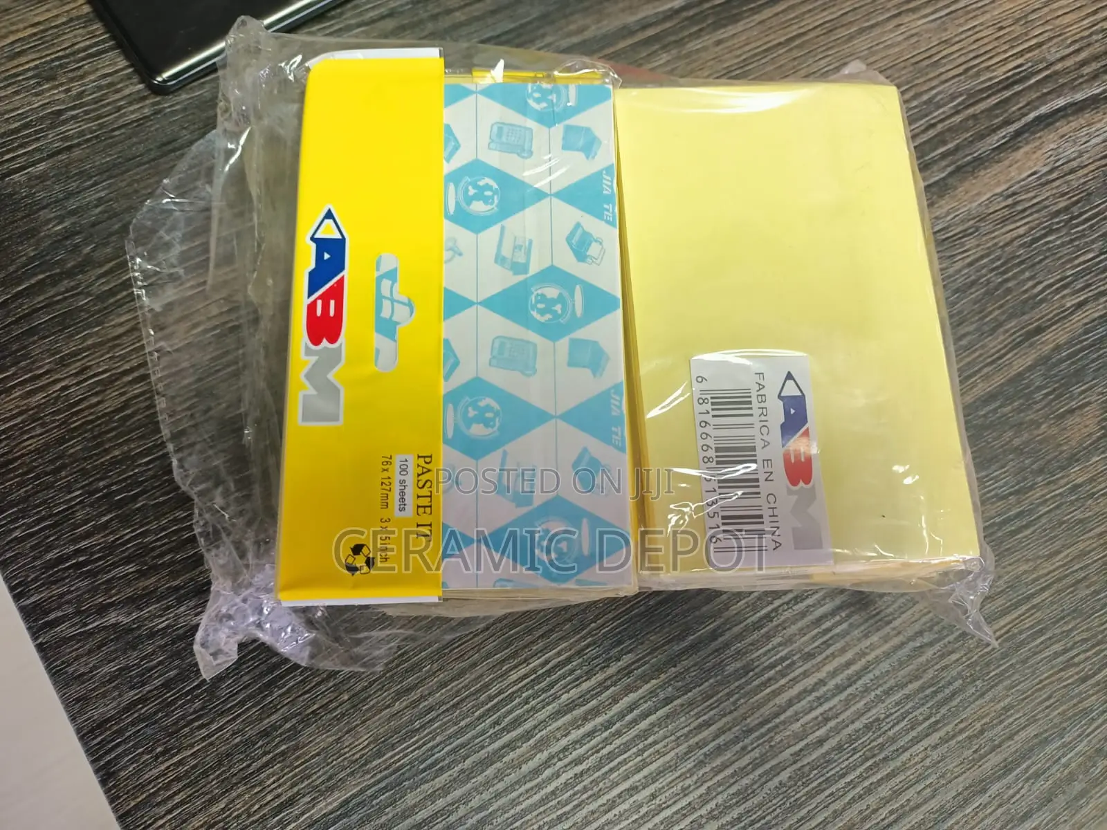 Sticky Note Pads -Ecopack - 5"*3" -Set of 12 -100sheets Each