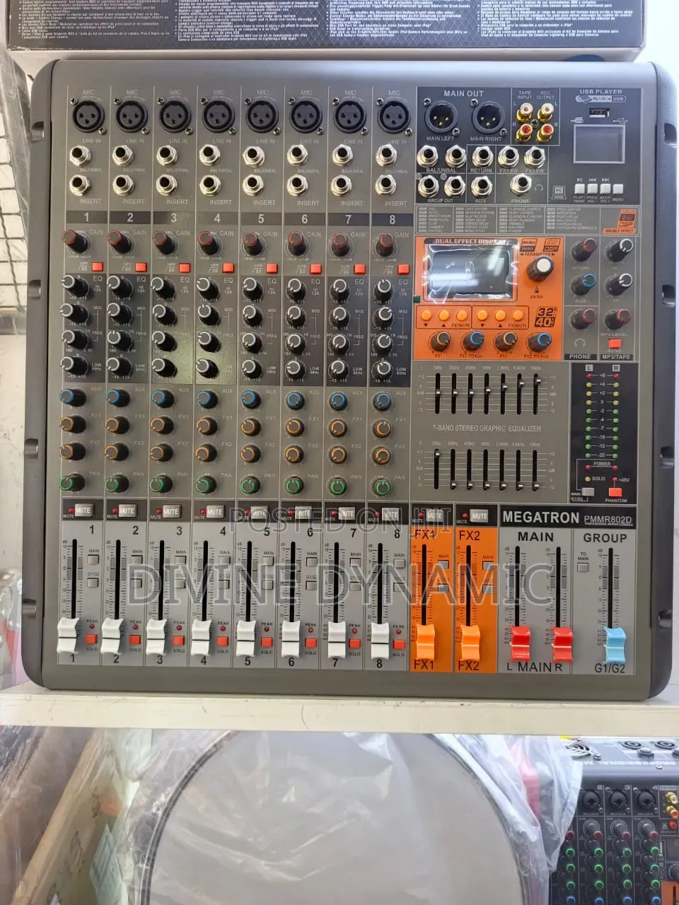 Power Mixer Megatron PMMR 802D 8 Channel