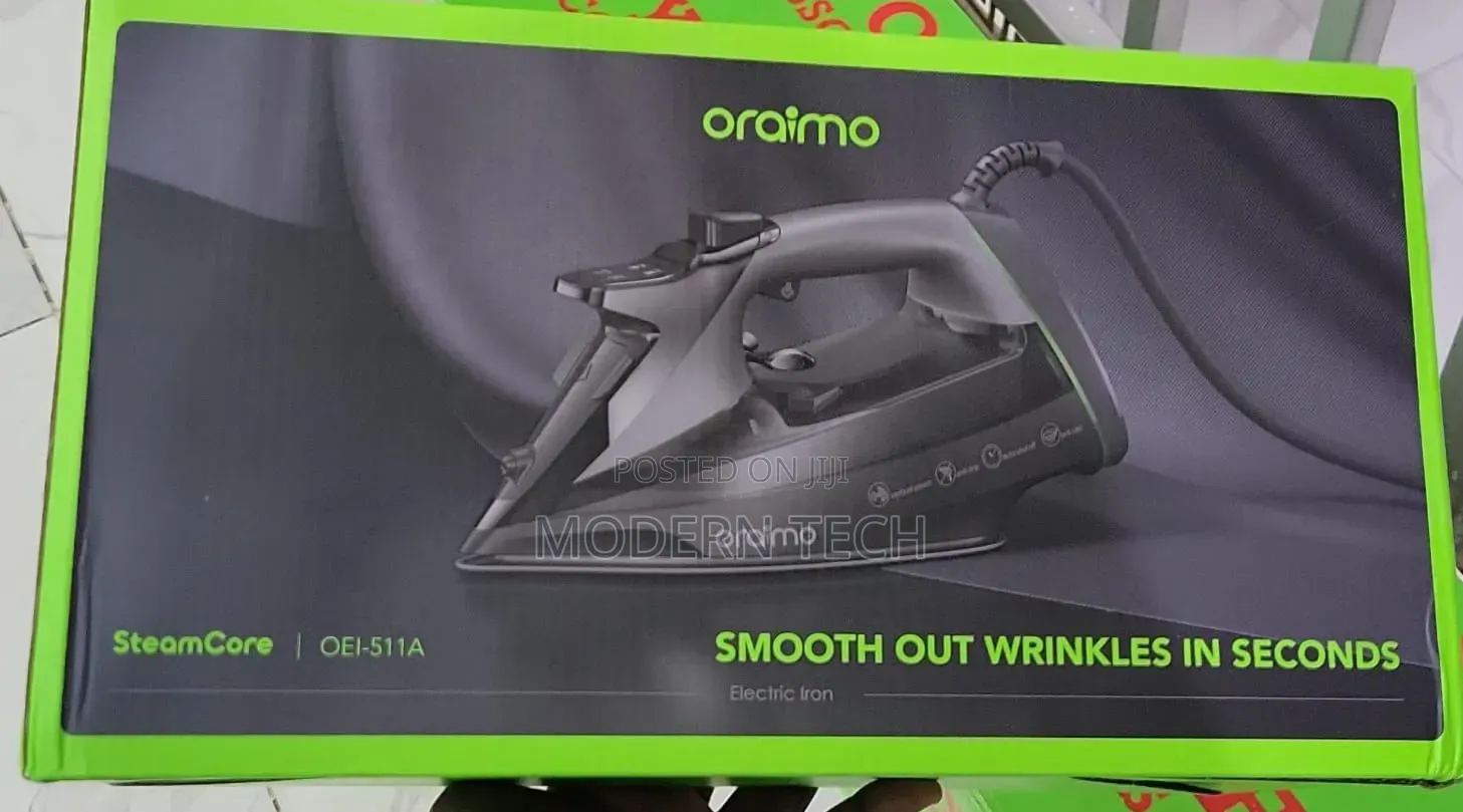 Oraimo SteamCore 2500W Powerful Steam Iron – LED Digital Display