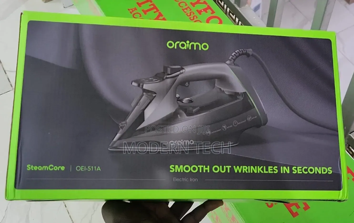 Oraimo SteamCore 2500W Powerful Steam Iron – LED Digital Display