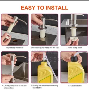 Kitchen Sink Liquid Soap Pump Dispenser – 100cm Pipe