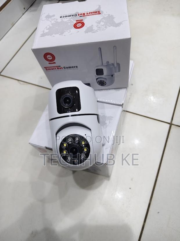 Wall Mount Bulb Dual Lens Wifi Camera - main view