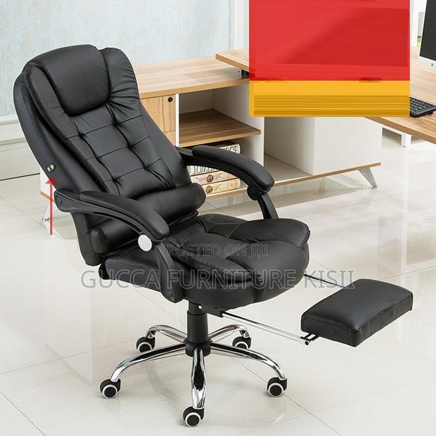 Leather Office Chair With Footrest - thumbnail 6