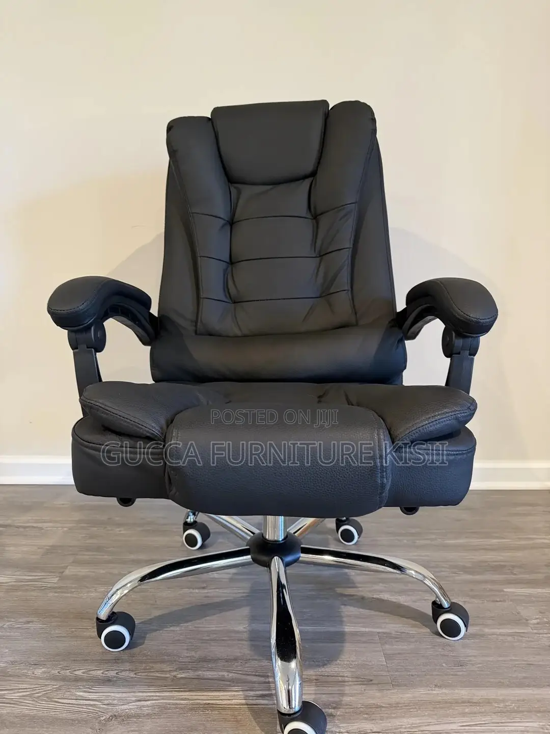 Leather Office Chair With Footrest