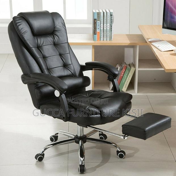 Leather Office Chair With Footrest - thumbnail 7