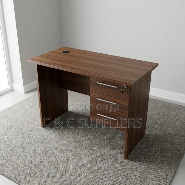 Brown Study Custom Desk-1.0m - thumbnail 6