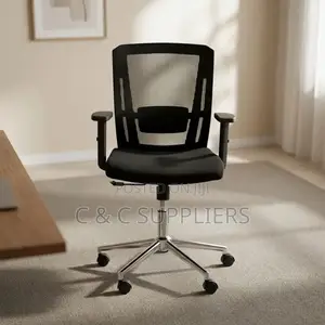 Medium Back Mesh Staff Desk Chair.