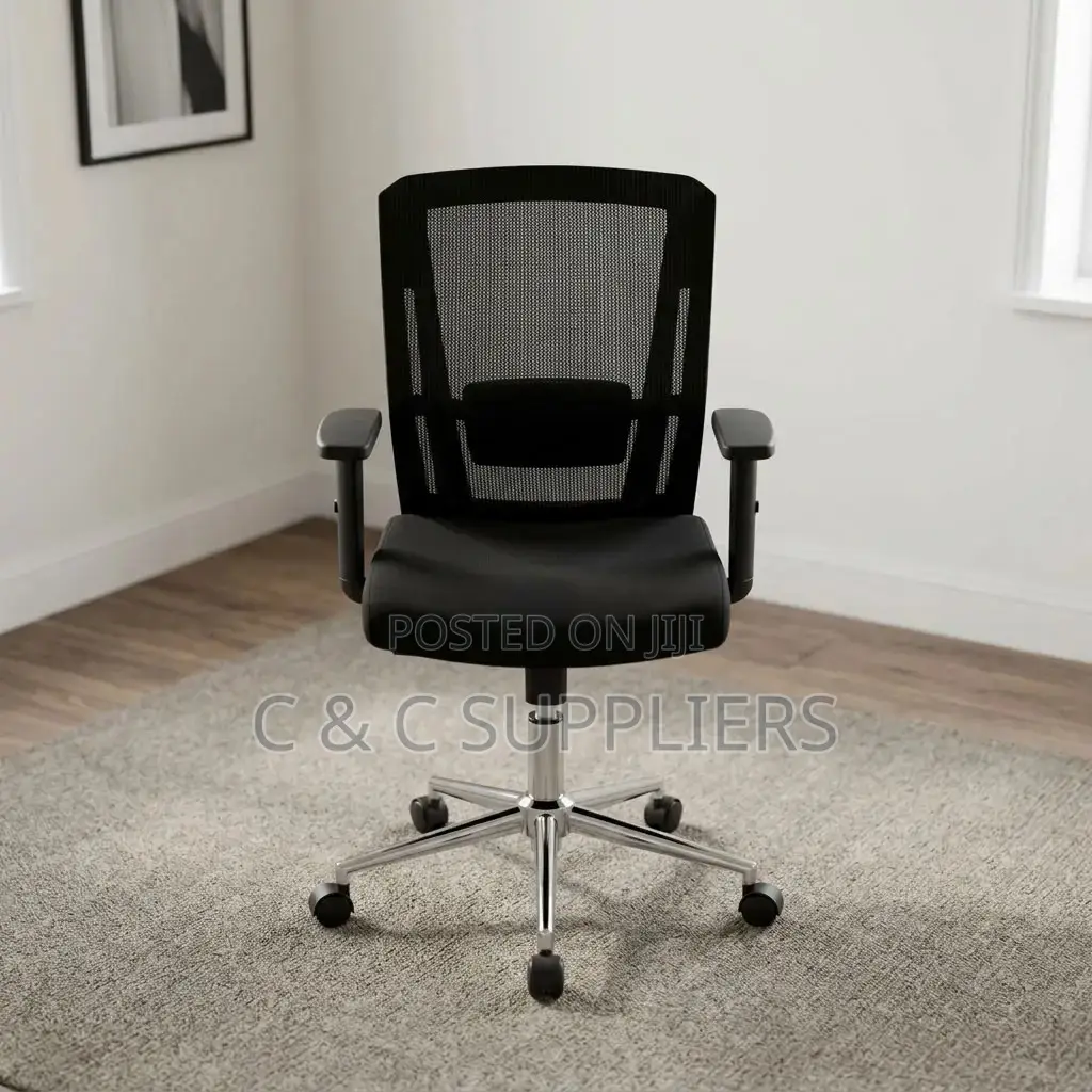 Medium Back Mesh Staff Desk Chair.