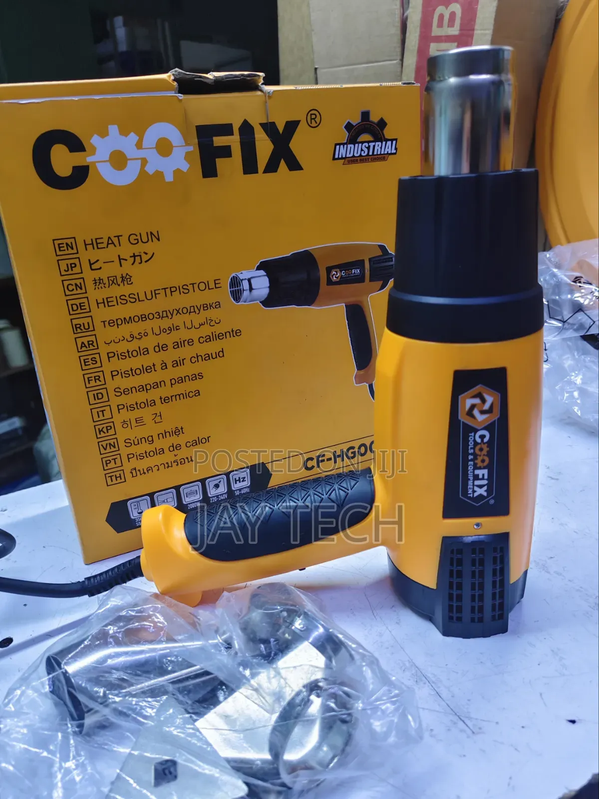 Heavy Duty Coofix 2000W Electric Heat Gun / Hot Air Gun Kit
