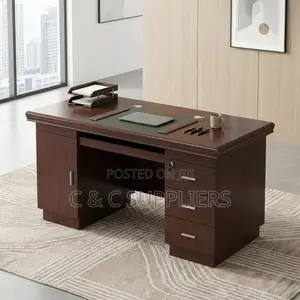 Executive Mahogany Staff Desk-1400mm