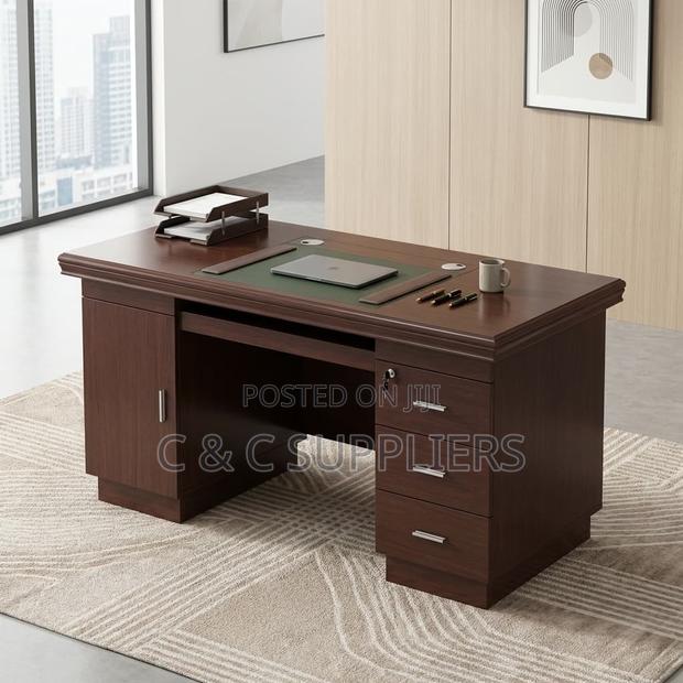 Executive Mahogany Staff Desk-1400mm - thumbnail 3