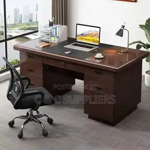 Executive Mahogany Staff Desk-1400mm